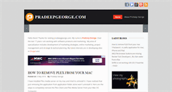Desktop Screenshot of pradeepgeorge.com