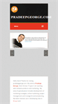 Mobile Screenshot of pradeepgeorge.com