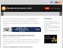 Tablet Screenshot of pradeepgeorge.com